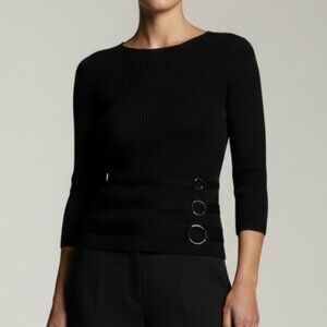 Cyrus Black Stretch Sweater